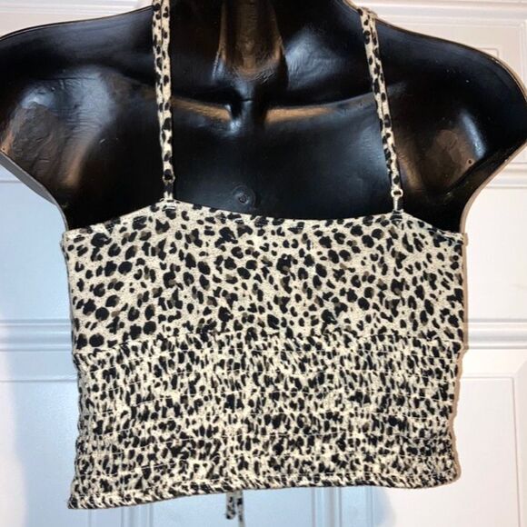 URBAN OUTFITTERS Jolie Cheetah Leopard Cutout Cami Top Womens Medium - Picture 5 of 15